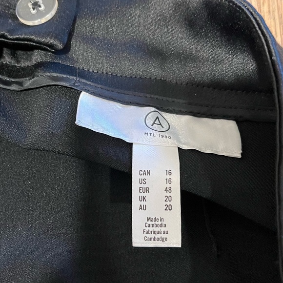 A MTL 1980 – Black Satin Skirt 16 - Picture 2 of 10